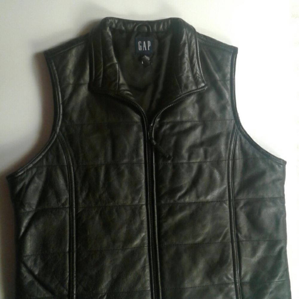 Gap leather vest